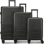 camel active Hanoi 4 Rollen Kofferset 3-teilig mit Dehnfalte - Schwarz