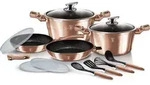 Berlinger Haus Granit Topfset Bh-7058 Rose Gold 13 Stk. - Grau/Gold/Schwarz