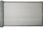 Balkon Sichtschutz Bespannung 90 x 600 cm Wind Sonnen Schutz grau Verkleidung -