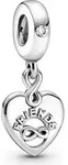 Pandora People Charm Anh&auml;nger 799294C01 Friends Forever Heart Silber 925 Klare