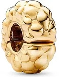 PANDORA Charm-Anh&auml;nger 762716C00 Clip mit Nietenmuster, vergoldet, modisches