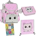 Goldkids - Schulranzen f&uuml;r Jungen und M&auml;dchen, 4er-Set - Schul-Rucksack f&uuml;r Kinder