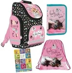 Goldkids - Schulranzen f&uuml;r Jungen und M&auml;dchen, 4er-Set - Schul-Rucksack f&uuml;r Kinder
