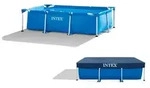Intex | Rectangular Frame Pool Set Family inkl. Abdeckplane | 300 x 200 x 75 cm 