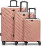 REDOLZ Essentials 07 Trolley Set 3-teilig Rose 3 lachsfarben 56cm - Rosa/Orange