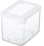 GastroMax Trockenvorratsdose, 0,8 Liter, transparent/wei&szlig; - Wei&szlig;