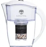 Lotus Vita Wasserfilter Kanne Esprit 1,3L - Wei&szlig; - Natura Plus - Wei&szlig;