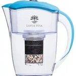 Lotus Vita Wasserfilter Kanne Esprit 1,3L - Himmelblau - Natura Plus - Himmelblau