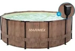 Florida Pool 3,66x0,99 m mit Skimmer - TEAK-Motiv - Braun