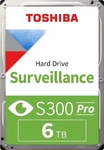 Toshiba S300 Pro Surveillance, 6 TB, 7200 RPM, 512 MB, 3.5", Serial ATA III