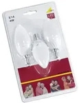 Trio 989-43 Candle 4W E14 WARM White 3PACK LED-Kerze, Sockel E14, 4 Watt,...