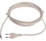 AS-Schwabe Euro-Anschlussleitung, wei&szlig;, 3m H03VVH2-F 2x0,75