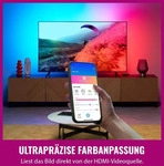 WiZ HDMI Sync Box mit TV-Hintergrundbeleuchtung f&uuml;r TVs von 55"&ndash;65", Set f&uuml;r