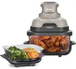 Ninja CRISPi Single 3,8L 1700W Hei&szlig;luftfritteuse Grau, Steinfarbe, Transparent -