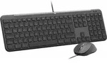Logitech 920-013347, Kabelgebunden, USB, Scherenschalter, QWERTY, Graphit, Maus