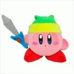 Kirby Pl&uuml;schfigur Kirby mit Schwert 12 cm