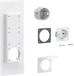 Steckdosenflansch universZ 1xSchuko-Steckdose (ZY01SD) - Wei&szlig;