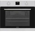 Vestel Einbau Backofen Hei&szlig;luft Umluft Pizza Stufe Display mit Uhr Timer silber -
