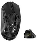WLmouse MINI-SHIXIN-BLACK-O, rechts, Optisch, RF Wireless, 30000 DPI, Schwarz -