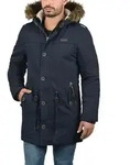 INDICODE IDPulsoor Herren Winterjacke Parka Mantel gef&uuml;ttert mit Teddy-Futter