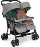 Joie Aire Twin Zwillingsbuggy inkl. Regenverdeck Pebble