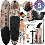 Bluemarina SUP Board Tiki | Stand Up Paddle - Aufblasbar mit Pumpe - Rucksack - 3