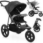 Leichter Jogging-Kinderwagen, kompakt faltbar, f&uuml;r Kinder bis 3 Jahre - Schwarz