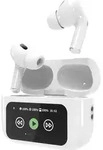 Gembird TWS In-Ear Kopfh&ouml;rer mit LCD-Display und ANC, Wei&szlig; - Wei&szlig;