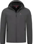 H&ouml;henhorn Alpberg Herren leichte Softshell Jacke Outdoor Grau Gr. S - Grau - S