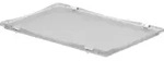 Merkloos Scharnierdeckel nach Euro-Norm 600 x 400 mm transparent - Transparent