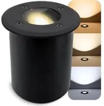 SSC-LUXon JUAVI Bodeneinbauleuchte aussen IP67 LED - Bodenstrahler schwarz matt...