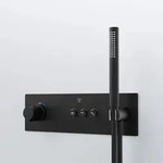 Steinberg Serie 390 Unterputz-Thermostat 3/4" f&uuml;r 3 Verbraucher - Schwarz
