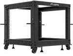 LANBERG 19" 9U 600x600-1100mm verstellbares offenes Rack sch