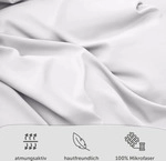 Blumtal Bettw&auml;sche 200x200cm + 2x Kissenbezug 80x80cm - Mikrofaser Bed Sheets