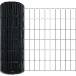 vidaXL Eurozaun Grau 0,6 x 50 m PVC-beschichtetes Eisen - Grau