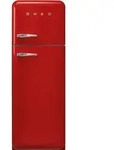 SMEG FAB30RRD6 K&uuml;hl-/Gefrierkombination Rechtsanschlag Rot 50s Style,