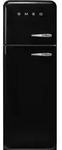 SMEG FAB30LBL6 K&uuml;hl-/Gefrierkombination Linksanschlag Schwarz 50s Style, -...