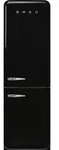 SMEG FAB32RBL6 K&uuml;hl-/Gefrierkombination Rechtsanschlag Schwarz 50s Style, - Schwarz
