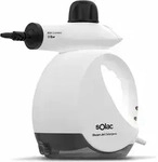 Solac S94902400, Tragbarer Dampfreiniger, 0,175 l, Schwarz, Wei&szlig;, Drehregler, 1200