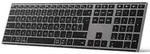 inateck Keyboard QWERTZ, ergonomic design, gray - Grau