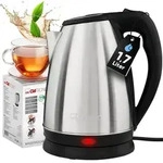 Clatronic&reg; Wasserkocher Edelstahl 1,7L | BPA frei | 2200W | Edelstahl Wasserkocher 