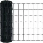 vidaXL Eurozaun Grau 0,4 x 10 m PVC-beschichtetes Eisen - Grau