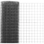vidaXL Drahtzaun Stahl mit PVC-Beschichtung 10x1,5 m Grau - Grau