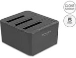 Delock - HDD / SSD Dockingstation - 1:2 clone function Sch&auml;chte: 3 - 2,5" / 3,5"