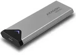 Axagon EEM2-UG2 Externe USB-C 3.2 10Gbps Metallbox f&uuml;r M.2 NVMe SSDs. Silber,