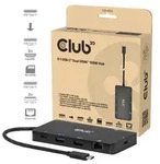 CLUB3D 9-1 Dual HDMI&trade; USB-C&reg; Hub PD3.0 100W, USB Typ-C, HDMI, RJ-45, USB 3.2 Gen 1