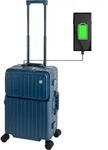 Travelhouse Roma Handgep&auml;ck Koffer mit USB und Getr&auml;nkehalter, Alu-Rahmen, PC