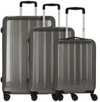 Check.IN 3-tlg. Kofferset LONDON 2.0 mit 4 Rollen - carbon schwarz - Schwarz