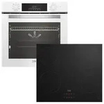 Herdset Beko Backofen SteamShine&reg; Teleskopauszug + Induktionskochfeld Timer autark