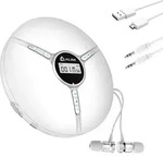 KLIM Discman - Tragbarer CD Player mit eingebautem Akku - inklusive KLIM Fusion
